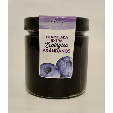 425 g. Mermelada extra de arándanos ecológica.