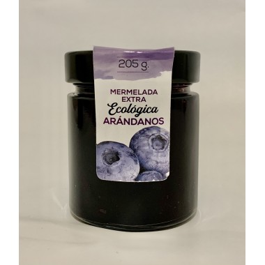 205 g. Mermelada extra de arándanos ecológica.